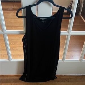 Lilla P Black V-Neck Tank Top
